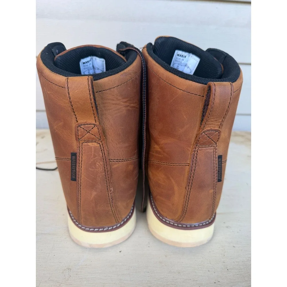 Brunt Marin Work Boots Mens 14 Brown Leather Waterproof Moc Toe ASTM F2892-18 EH